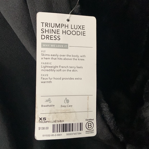 ATHLETA Triumph Luxe Shine Hoodie Dress - Picture 4 of 4